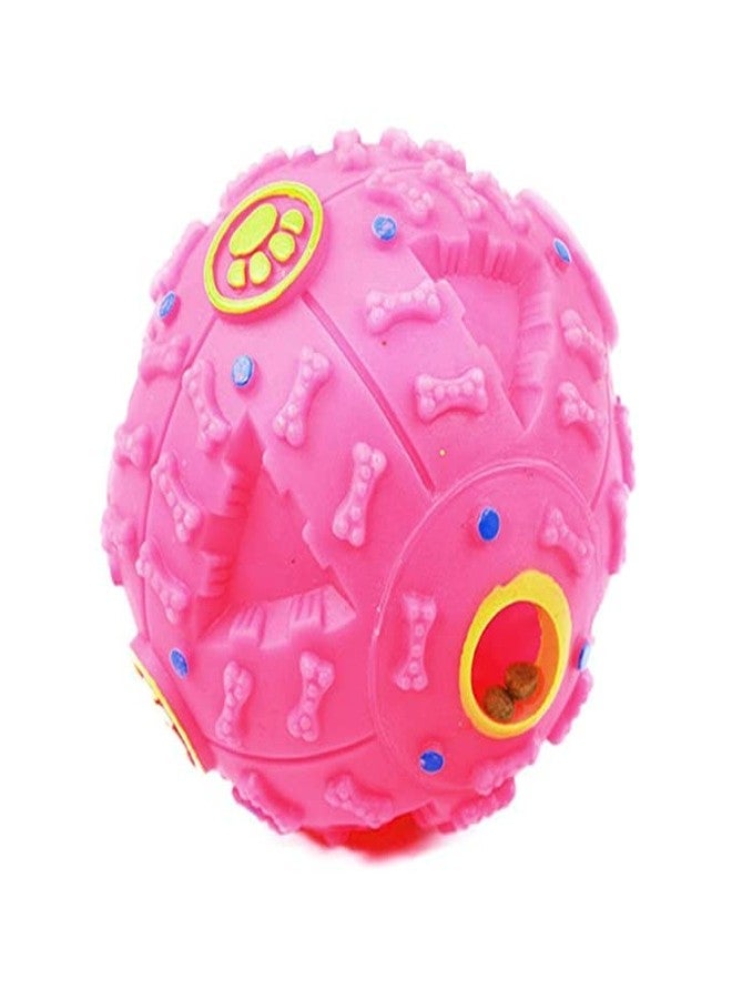 Pups&Pets Dog Treat Squeaky Dispensing Ball Toy Interactive Slow Feeder Toy for Dogs and Puppies - Image 4